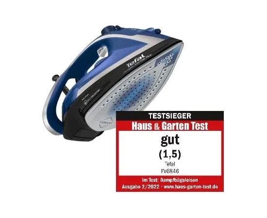 Tefal Ultragliss+ Anti-limescale FV6846E1, steam iron (blue/white) Gludekļi un sistēmas