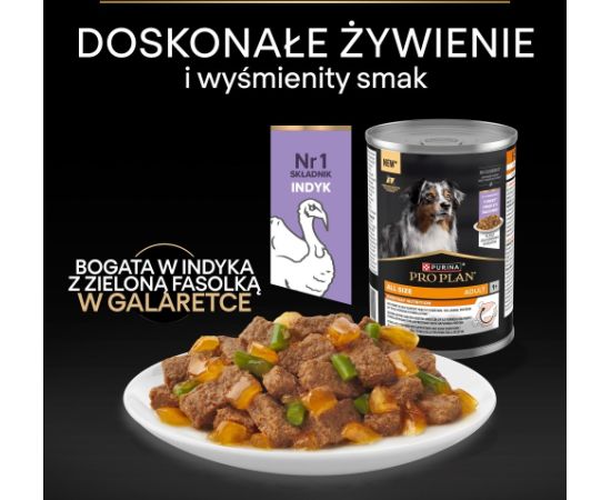 PURINA Pro Plan Everyday nutrition All size Adult Turkey in jelly - wet dog food - 400g Suņu barība