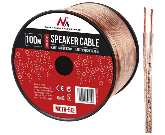 Maclean MCTV-512 audio cable 100 m Copper Проводa