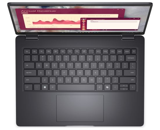 Dell Pro 14  U7 265U  16GB  512GB SSD  FgrPr+SmtCd  FHD IR Cam & Mic  WLAN + BT  14.0" FHD+  US Backlit Kb  65W  W11Pro Portatīvie datori