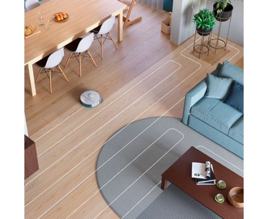 PHILIPS XU2100/25 HomeRun 2000.sērija Putekļu sūcējs robots ar mazgāšanas funkciju, balts Крупная бытовая техника