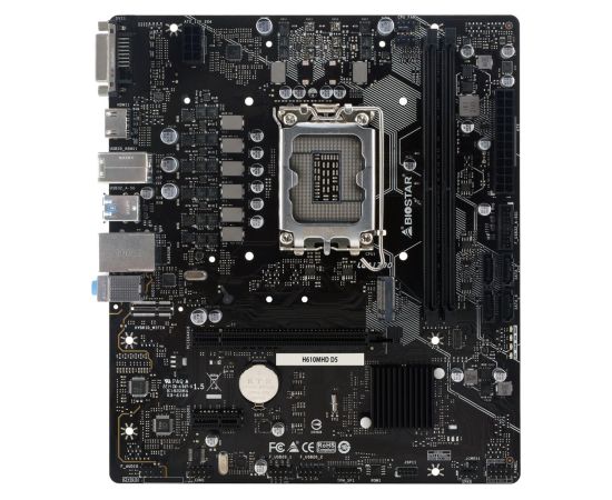 MB H610 S1700 MATX/H610MHD D5 BIOSTAR Mātes plates