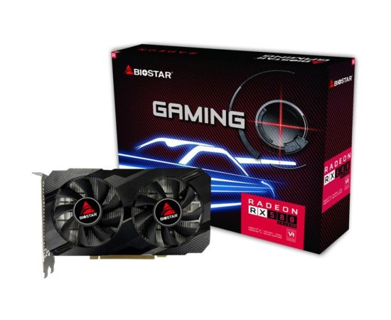 Graphics Card BIOSTAR AMD Radeon RX 580 1150 MHz 8 GB GDDR5 256 bit PCI Express x16 3.0 Active VA5815RF82 Grafiskās video kartes
