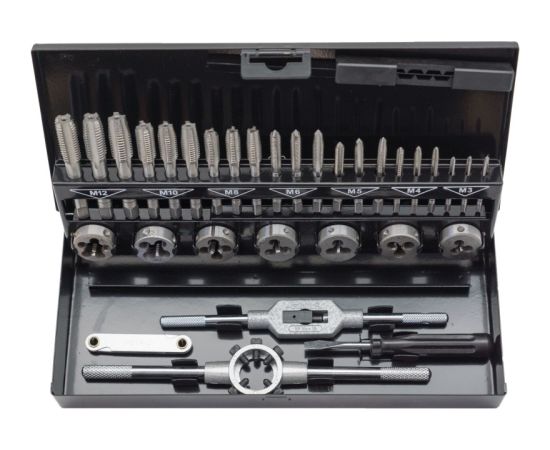 Welzh Werkzeug Vītņu griezēju komplekts 30gb. M3 M12 Specinstrumenti