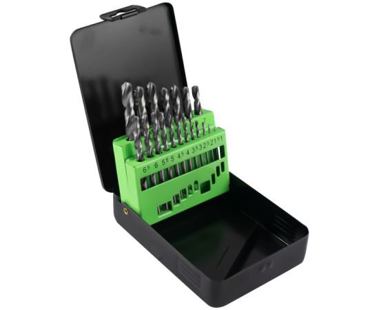 Metāla urbju komplekts HSS 4341 1 10mm,  19gab., JBM