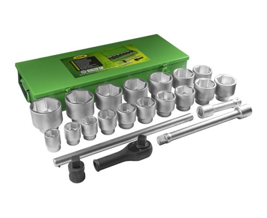 JBM Instrumentu muciņu komplekts 12 kanšu 1", 22gb., metāla kastē Наборы инструментов