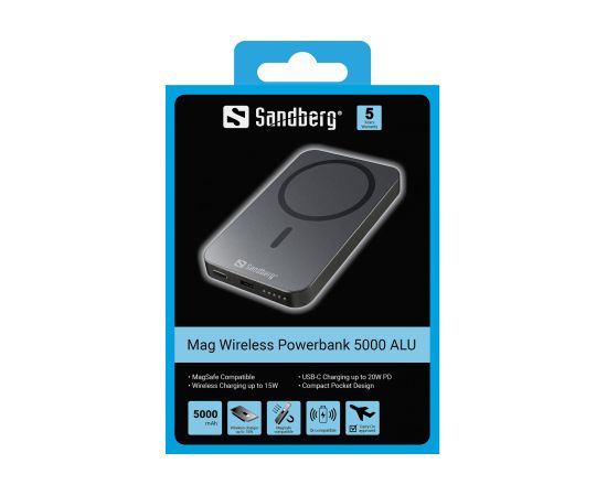 Sandberg 420-96 Mag Wireless Powerbank 5000ALU Power Banks
