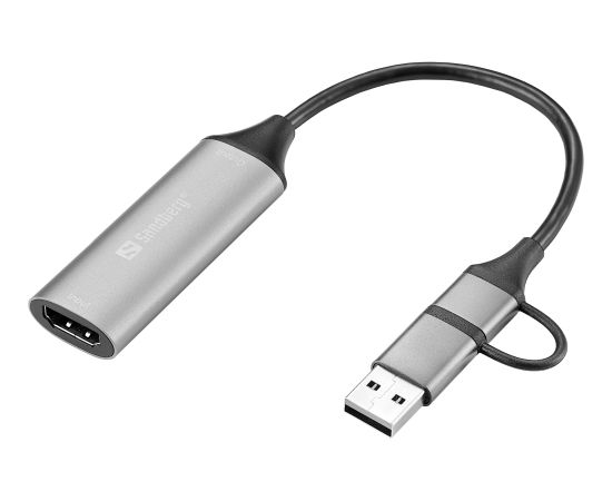Sandberg 136-70 HDMI Capture Link to USB-C/A Adapteri