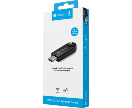 Sandberg 136-69 USB-C BT 5.3 Wireless Dongle Adapteri