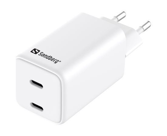 Sandberg 441-56 AC Charger Dual USB-C PD65W EU Зарядные устройства