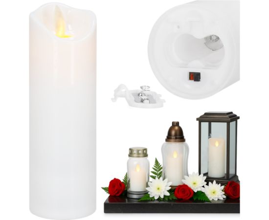 LED svece Springos HA7555, 15 X 5 CM Ziemassvētku lampiņas, LED virtenes