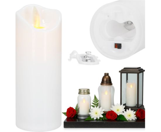 LED svece Springos HA7554, 12,5 X 5 CM Ziemassvētku lampiņas, LED virtenes