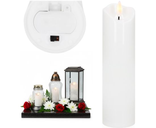 LED svece Springos HA7553, 17,5 X 5 CM Ziemassvētku lampiņas, LED virtenes