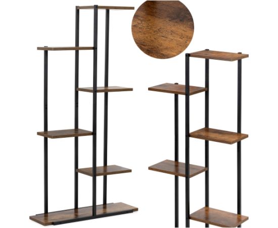 Metāla puķu statīvs Springos GA0211 113 cm ar 6 plauktiem, bēniņu tipa, daudzlīmeņu, moderns Plaukti  