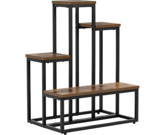 Metāla puķu statīvs Springos GA0210 67 cm ar 4 plauktiem, bēniņu tipa, daudzlīmeņu, moderns Plaukti  