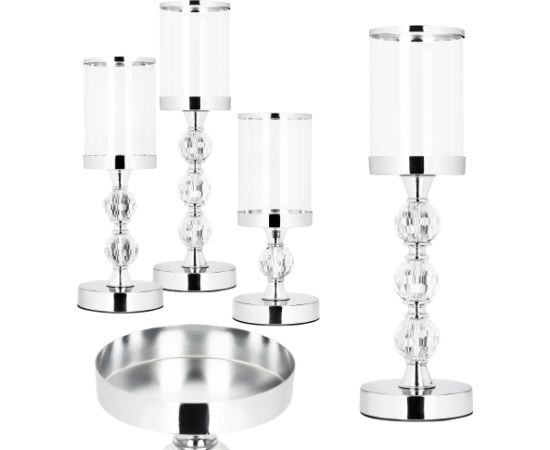 Dekoratīvo svečturu komplekts Springos CA1465, 3 gab. Sveces un svečturi