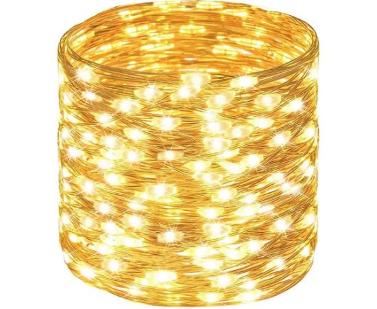 Рождественская светодиодная гирлянда Springos CL4043, 1000 микро-LED, 100 м, тёплый белый Ziemassvētku lampiņas, LED virtenes