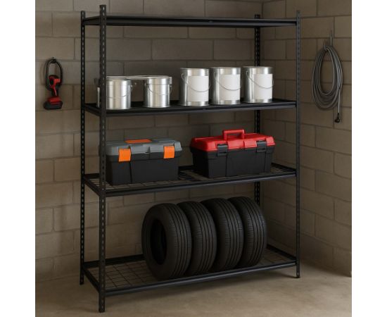Springos Стальной гаражный стеллаж с 4 полками HA5277 183x150x54 см Полки