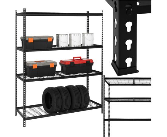 Springos Стальной гаражный стеллаж с 4 полками HA5277 183x150x54 см Полки