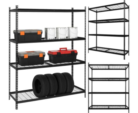 Springos Стальной гаражный стеллаж с 4 полками HA5277 183x150x54 см Полки
