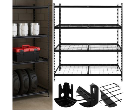 Springos Стальной гаражный стеллаж с 4 полками HA5277 183x150x54 см Полки