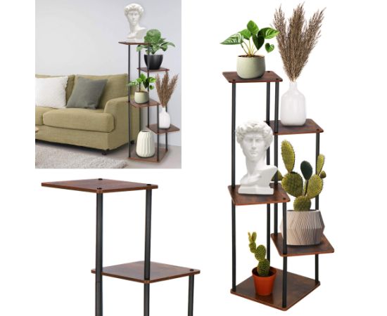 Metāla augu statīvs Springos GA0207 106 CM Plaukti  