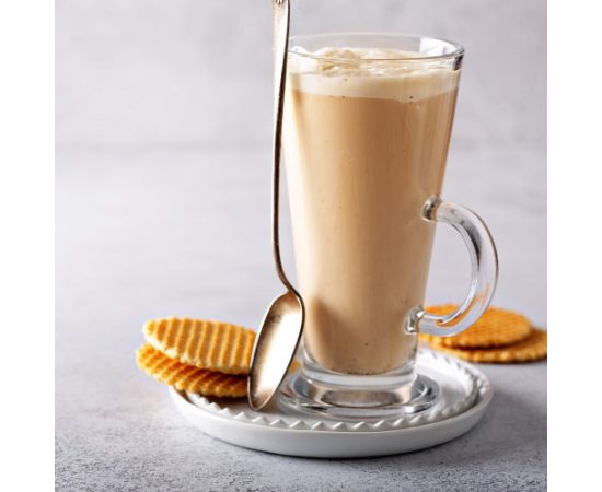 Glāzes lattei, deserti ar rokturi Springos HA7496 280 ml komplektā 6 gab. Glāzes un karafes