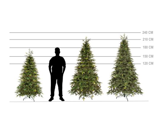 Искусственная елка Springos CT0205, натуральная ель Mākslīgās egles