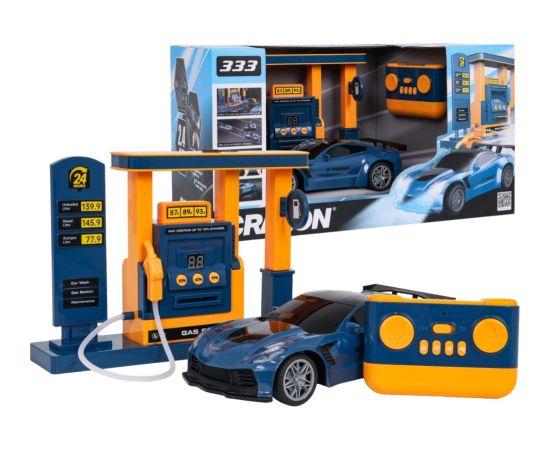 RoGer R/C Vehicle Sports Tālvadības automašīna ar degvielas uzpildes staciju Radio vadāmās rotaļlietas (RC)