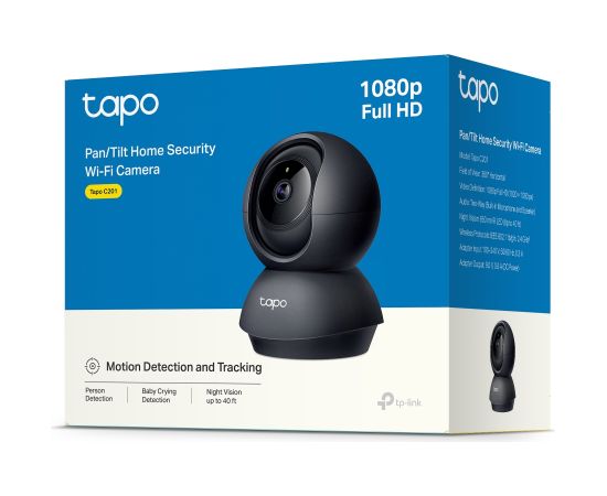 TP-Link Tapo C201 IP Kamera 1080p Full HD / Wi-Fi / 1080p / 360° Video novērošanas kameras