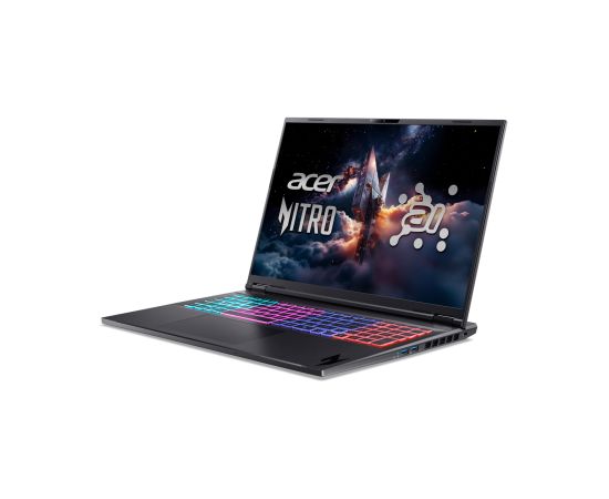 Acer Nitro 18 AI AN18-61-R25V Obsidian Black 18 " IPS WQXGA 2560 x 1600 pixels AMD Ryzen AI 7 350 16 GB DDR5 Solid-state drive capacity 1000 GB NVIDIA GeForce RTX 5060 GDDR7 8 GB Windows 11 Home 802.11ax Bluetooth version 5.3 Keyboard language US internat Ноутбуки