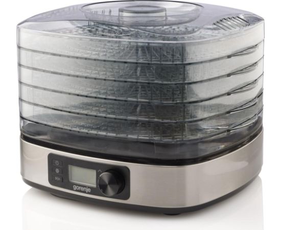 Gorenje Food Dryer FDK500DE Power 380 W Number of trays 5 Temperature control Integrated timer Stainless steel Овощные пароварки и сушилки