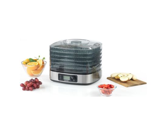 Gorenje Food Dryer FDK500DE Power 380 W Number of trays 5 Temperature control Integrated timer Stainless steel Овощные пароварки и сушилки