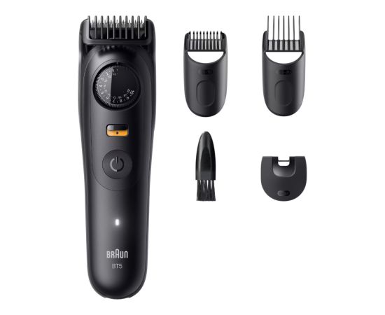 Braun Beard Trimmer Series 5 BT5520 Cordless Number of length steps 40 Black Matu, Bārdas, Ķermeņa trimmeri