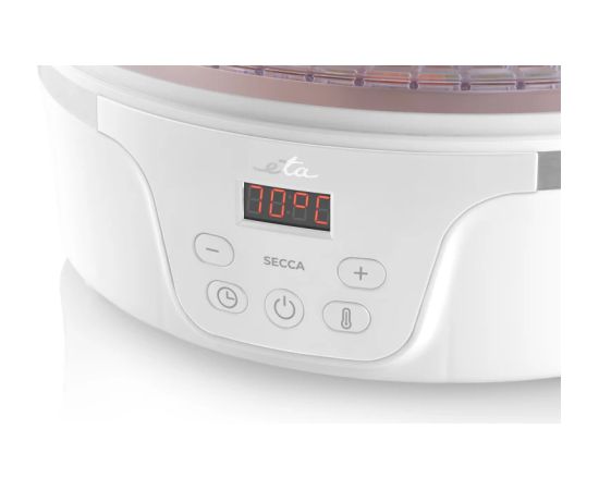 ETA Fruit Dryer ETA730190000 Secca Power 380 W Number of trays 5 Integrated timer White Овощные пароварки и сушилки
