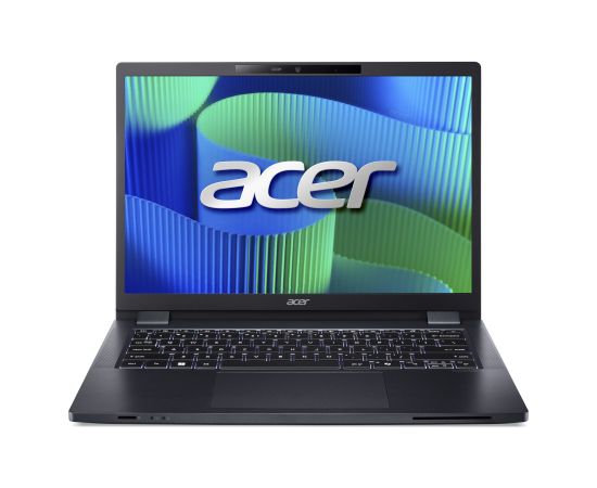 Acer TravelMate TMP414-53-G2-TCO-585Q 16“ WUXGA IPS i5-120U/16GB/SSD 256GB/Intel Iris Xe/Win11Pro/Eng kbd/FP/LTE/Blue/3Y Warranty Acer Portatīvie datori