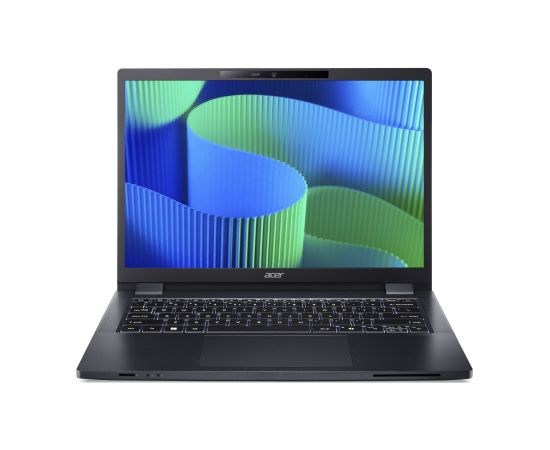 Acer TravelMate TMP414-53-G2-TCO-585Q 16“ WUXGA IPS i5-120U/16GB/SSD 256GB/Intel Iris Xe/Win11Pro/Eng kbd/FP/LTE/Blue/3Y Warranty Acer Portatīvie datori