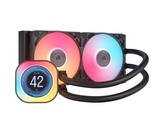Corsair Liquid CPU Cooler iCUE LINK TITAN 240 RX LCD Intel, AMD Korpusu dzesēšana