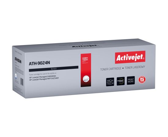 Activejet ATH-9024N Toner for HP printers; Replacement HP W9024MC; Supreme; 11500 pages; black Lāzerprinteru izejmateriāli
