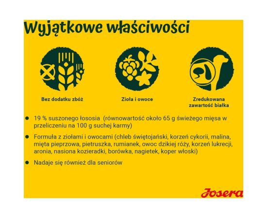 JOSERA Salmon with potatoes - dry dog food - 12,5 kg Suņu barība