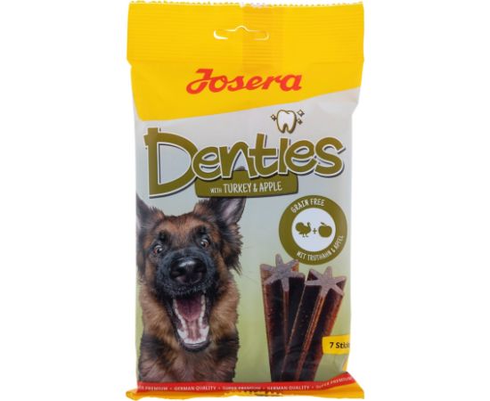 JOSERA Denties Turkey with apple - Dog treat - 180g Suņu barība