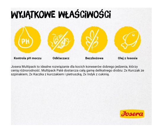 Josera Multipack -filet chicken, duck, turkey-6x85 g Kaķu konservi