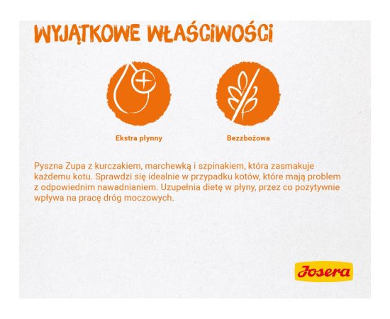 JOSERA Chicken soup with carrots and spinach - wet cat food - 70 g Консервы кошек