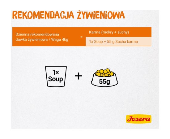 JOSERA Chicken soup with carrots and spinach - wet cat food - 70 g Консервы кошек