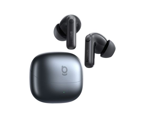 Baseus True Wireless Bluetooth 6.0 austiņas Bass BP1 Pro ar adaptīvu trokšņu slāpēšanu un uzlādes korpusu, melnas krāsas Aудио-видео