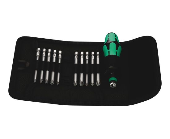 Skrūvgrieža rokturis Wera WE05059299001; Kraftform Kompakt 41; 1/4''; PH; PZ; TX; 11 gab. + skrūvēšanas uzgaļi Skrūvgrieži