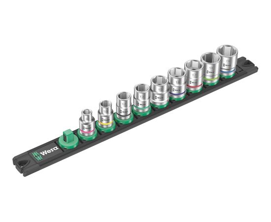 Uzgriežņa galviņu komplekts Wera WE05005430001; B 4 Zyklop; 3/8''; 9 Mehāniskie instrumenti