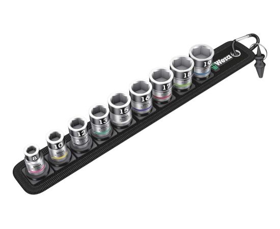 Uzgriežņa galviņu komplekts Wera WE05003970001; Belt B 1 Zyklop; 3/8''; 10 gab. Mehāniskie instrumenti