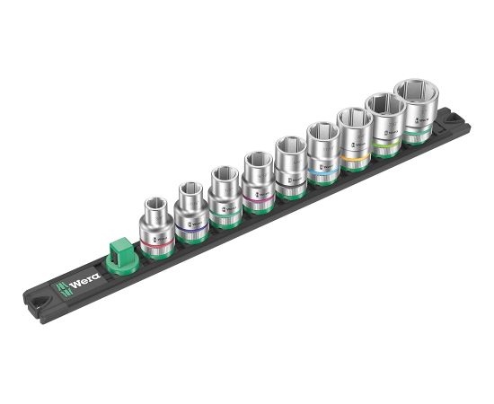 Uzgriežņa galviņu komplekts Wera WE05005480001; 1/2''; 9 Mehāniskie instrumenti