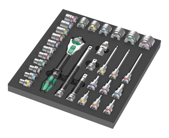 Instrumentu komplekts Wera WE05150112001; Zyklop; 1/2'' 31 gab. Mehāniskie instrumenti